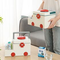 Medicine box Dormitory student household medicine storage box Multi-layer extra large capacity finishing first aid box Portable medicine box