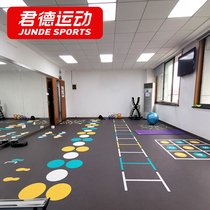 Gym floor glue private teaching area multifunctional ground glue studio custom pattern ground glue body fitness training ground glue mat