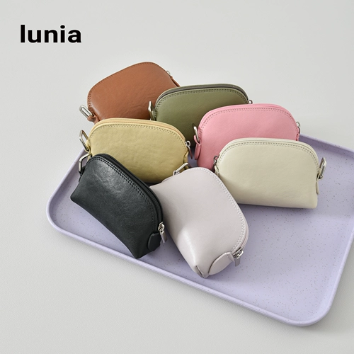 Кожаный маленький кошелек, небольшая сумка, картхолдер, наушники, помада, сумка-органайзер, Южная Корея, bluetooth, из натуральной кожи