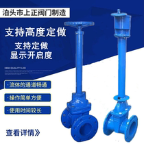 Fixed extension rod elastic seat seal gate valve Stem extension soft seal gate valve Z45X ductile iron valve