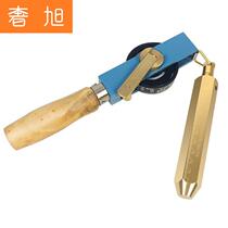 Oil dipstick Qingxian wooden handle oil dipstick depth 5 meters 15 meters 10 carbon steel ruler Gas station oil depot depth belt