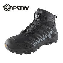 ESDY new terrain automatic response shoes fast lace-up system breathable hiking climbing bike Zhongbang boots