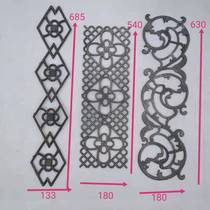 Wrought iron door accessories welding iron door accessories horse steel flower small plum blossom 1003 iron three flower guardrail accessories iron door