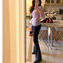 Canadian Single - Tangle Horn Trousers High Waist Yoga Pants Micro Lama Wear Sports Fitness Pants Girl Groove