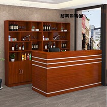 Restaurant catering bar corner hotel cash register floor wine cabinet combination simple modern counter shop display cabinet
