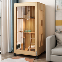 Solid Wood Cat Villa Cat Cage Home Cat House Cat House Triple Cat Cabinet Indoor Breeding Cage Cat House Multi-story Kitten House Cat House