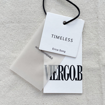Spot tag custom-made logo certificate trademark clothing price label clothing printing logo special paper listing