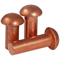 Red copper rivet solid round head rivet M1 5M2M2 5M3M4M5M6M8 5M3M4M5M6M8 copper semicircle wool nail meta cap bronze nail