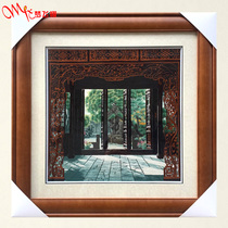  Dream flying Su embroidery handmade Suzhou characteristic gift embroidery finished hanging painting Suzhou garden study business gift