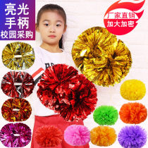 Yin Chans cheerleading team flower ball cheerleading hand Flower Dance hand flower performance sports meeting color ball hand holding flower