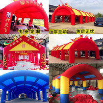 Customized inflatable wattle opening ceremony wedding banquet red and white wedding stage awning Air model arch tent