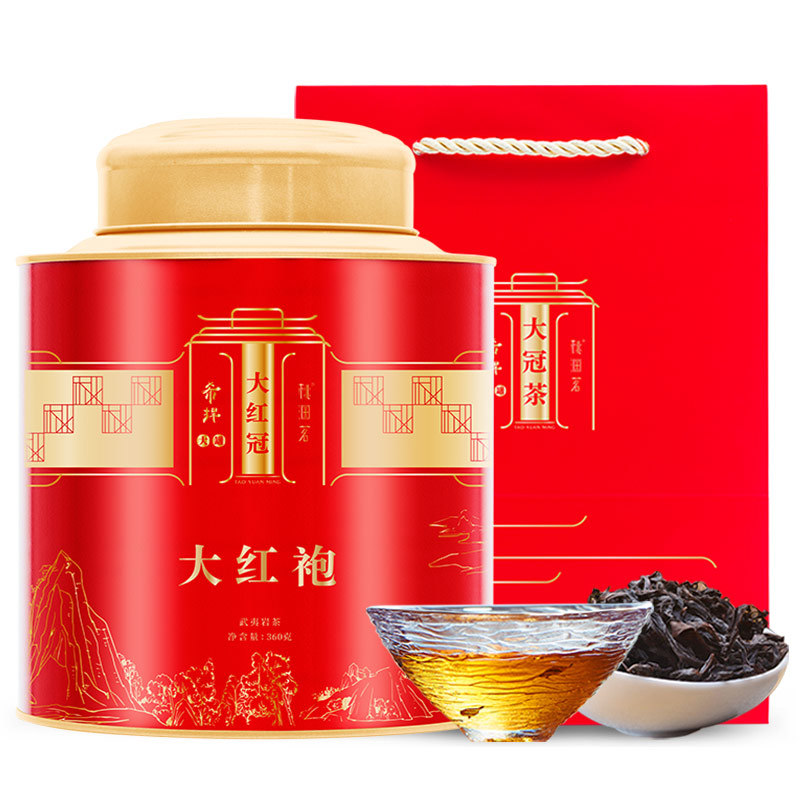 Peach Yuanyuan Wuyi Rock Tea Dahongpao Fragrance Oolong Tea Gift Box 360g
