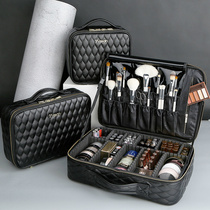 Makeup artist professional cosmetic case portable tattoo kit female portable large-capacity makeup collection Net red leather