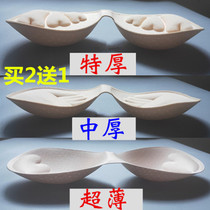 Thick bra cushion thicker one-piece of small chest flat chest special gathering swimsuit bra mat thin sponge connected underwear gasket