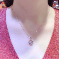 Yiqi jewelry 18K gold request wedding diamond necklace diamond pendant naked diamond ring Jewelry custom female