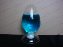 500ml glass display bottle cone seed bottle heart shaped cylindrical bottle sample bottle with 6# rubber plug Shu glass