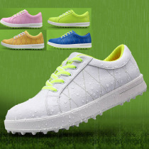 golf sneakers womens lightweight breathable soft microfiber waterproof casual shoes nail-free Korean fashion sneakers