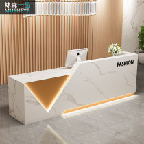 Simple and modern cashier Clothing store counter Hotel company front desk Nordic bar Haircut beauty salon reception desk