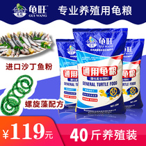 Turtle Wangtong uses turtle food feed young black Brazilian grass crocodile stone money yellow head turtle food high calcium grade special general purpose type