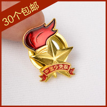 China Young Pioneers team three-dimensional badge badge Safety pin pin magnet model Standard primary school student