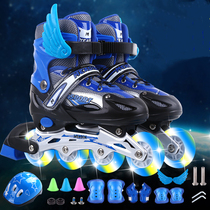 Swiss really good inline skates for children Adjustable boy girl flash roller skates Full set roller skates for beginners