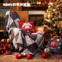 TBH Fauvist home Harry Potter peripheral joint knitted jacquard blanket Sofa blanket Blanket Birthday gift