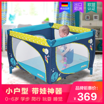 Foldable crib crawling toddler multi-function game bed newborn baby fence bed portable storage bed