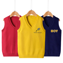Boy sweater waistcoat 2022 new spring clothing Childrens waistcoat Waistcoat Clothing for a large child Spring and Autumn blouses