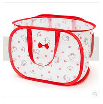 Dirty clothes storage basket cartoon laundry basket new Hello Kitty folding dirty clothes basket
