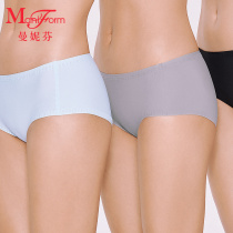 Mannefin Commute No-Feel Triangle Pants Mid Waist Lady Briefs Cotton Crotch Bottom Pants Comfort Pants 20710932