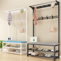Door shoe cabinet Shoe stool against the wall can be soft bag cushion Shoe cabinet Bedroom floor-to-ceiling combination coat shoe rack