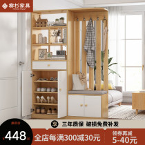 Living room partition cabinet Simple modern entrance entrance cabinet Shoe cabinet One-piece wine cabinet Partition cabinet Screen double-sided locker
