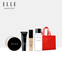 ELLE Love Makeup Set Matte Lipstick Liquid Foundation Makeup Remover Mini Sample Pack