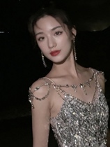 Qian Dajia Paris Gaoding diamond shawl single shot aristocratic temperament socialite little fairy wore you z beauty