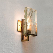  New postmodern light luxury living room background wall light Simple bedroom bedside ice cube aisle stairs crystal wall light