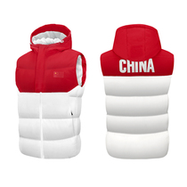National team sports vest men's autumn and winter down cotton vest sports student training waistcoat sleeveless children's cotton jacket
