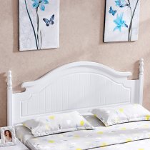 Custom headboard Korean pastoral simple modern white 1 8 meters double Mediterranean Bedroom headboard backrest
