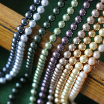 Swarlow (7mm9 color) Austrian Crystal pearl jewelry accessories French embroidery