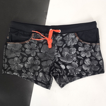 Mens swimming trunks flat corner swimming trunks quick-drying printing hot spring pants sexy adult swimming pants men