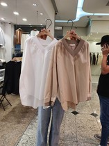 South Korea Dongdaemun straight hair WEGO ladies loose long sleeve V-neck Joker shirt