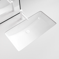 Large size deepening in-stage basin ceramic washbasin embedded square washbasin toilet single basin surface basin pool