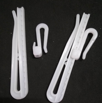 50 7 9CM accessories hook nano hook plastic S hook single hook S drop hook curtain sliding hook