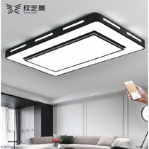 New rectangular LED ceiling lamp atmospheric guest creative modern simple bedroom lamp dining room lamp book room lamp