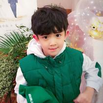 Children's wig boy child short hair wig boy fluffy handsome texture hot student Korean baby hair sleeve