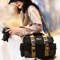 Nikon SLR camera bag single shoulder canvas D850D800D810D610D7507200 Outdoor photography bag