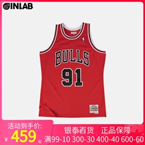 MitchellNess Fans Chicago Bulls 97-98 Cydrodman #91 Red Away YT