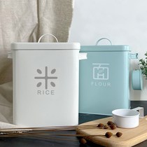 Nordic rice barrels household small insect-proof moisture-proof sealed large-capacity rice storage box rice tank flour grains 10 jin New Products