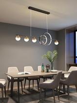  Restaurant chandeliers Nordic minimalist light luxury long strip dining table bar dining room lights modern simple 2021 New