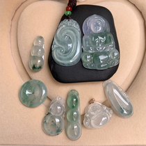 Tina brothers Jade natural a goods Myanmar Jade Buddha peace ice species Ruyi pendant Guanyin jade pendant men and women