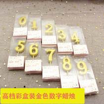 Golden Digital Candle 0 - 9 Birthday Cake Candle Golden Candle Independent Digital Candle 100 Price